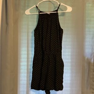 Old Navy Black Polka Dot Romper